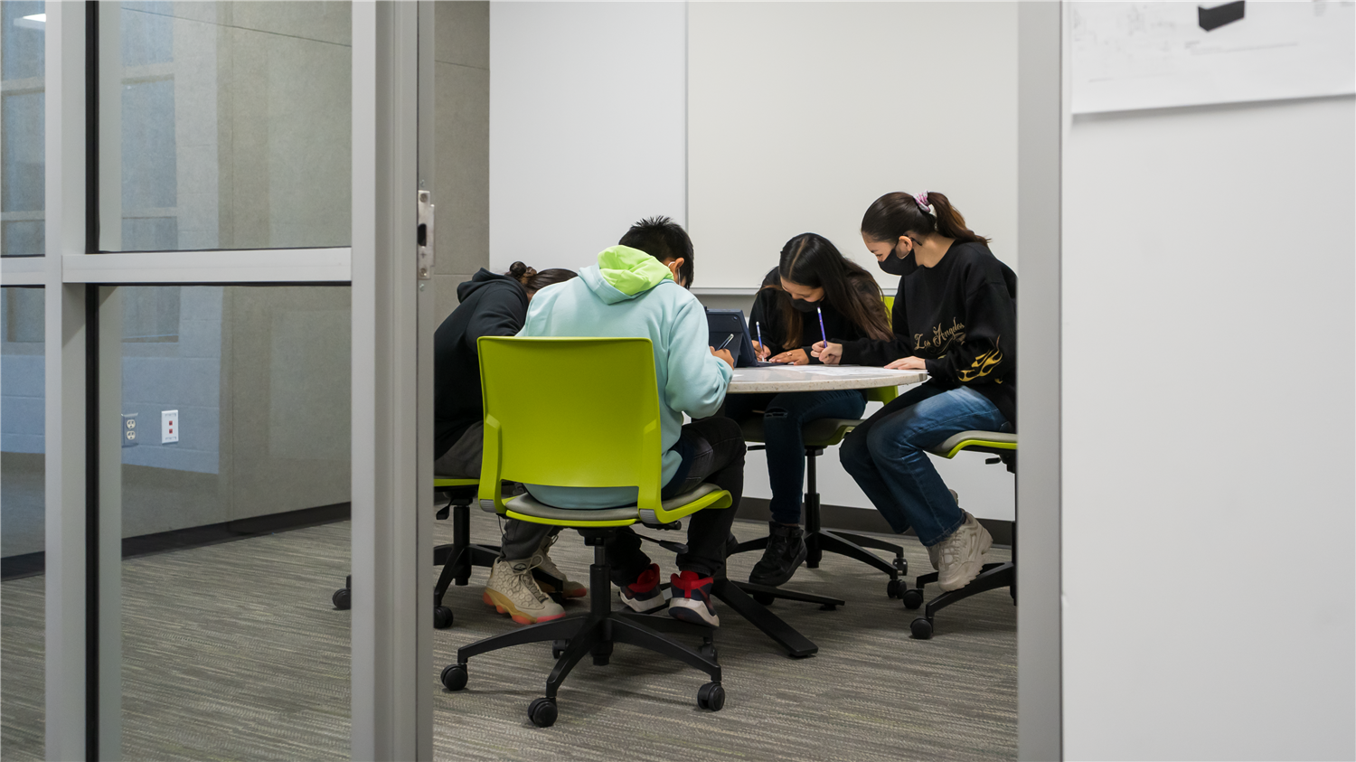 Students learning at MEMS Students learning at MEMS