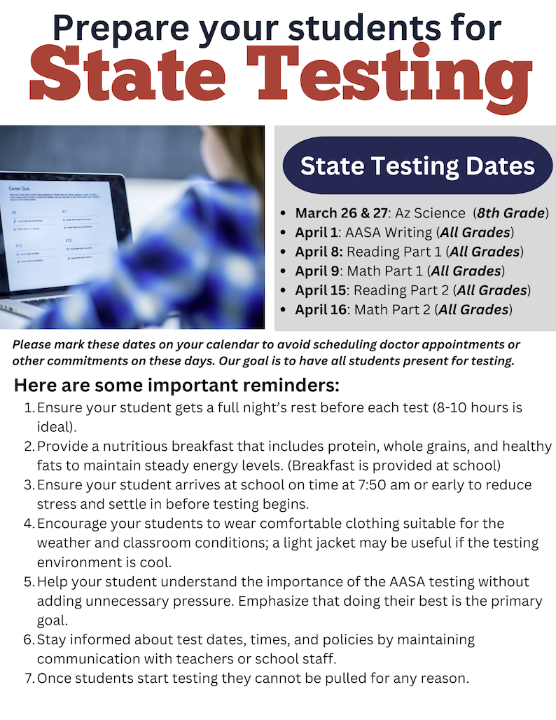 Please mark these dates on your calendar to avoid scheduling doctor appointments or other commitment
