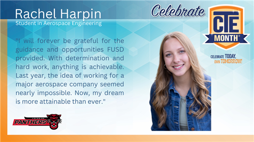 CTE Month Spotlight - Rachel Harpin