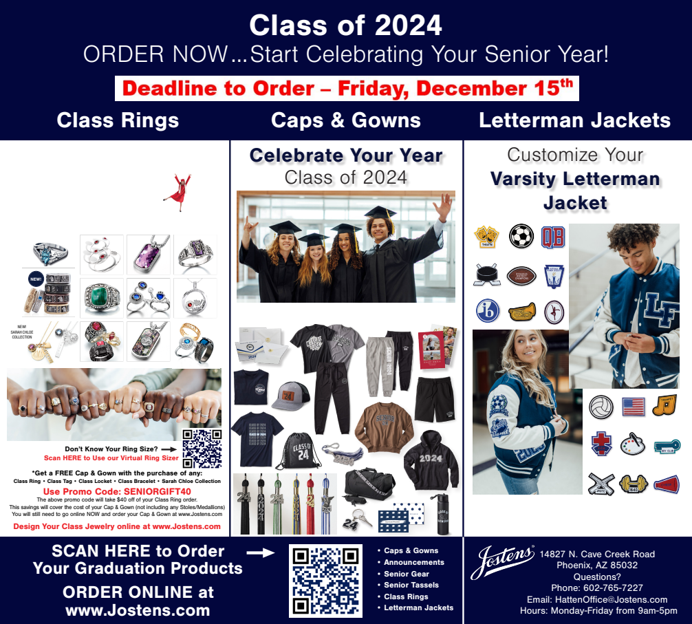  Class of 2024 Cap & Gown Ordering Info