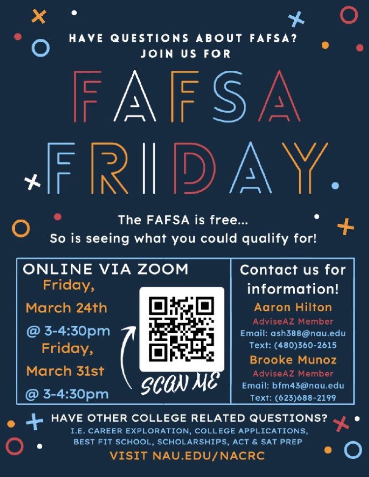  FASFA Friday 3/24th & 3/31st