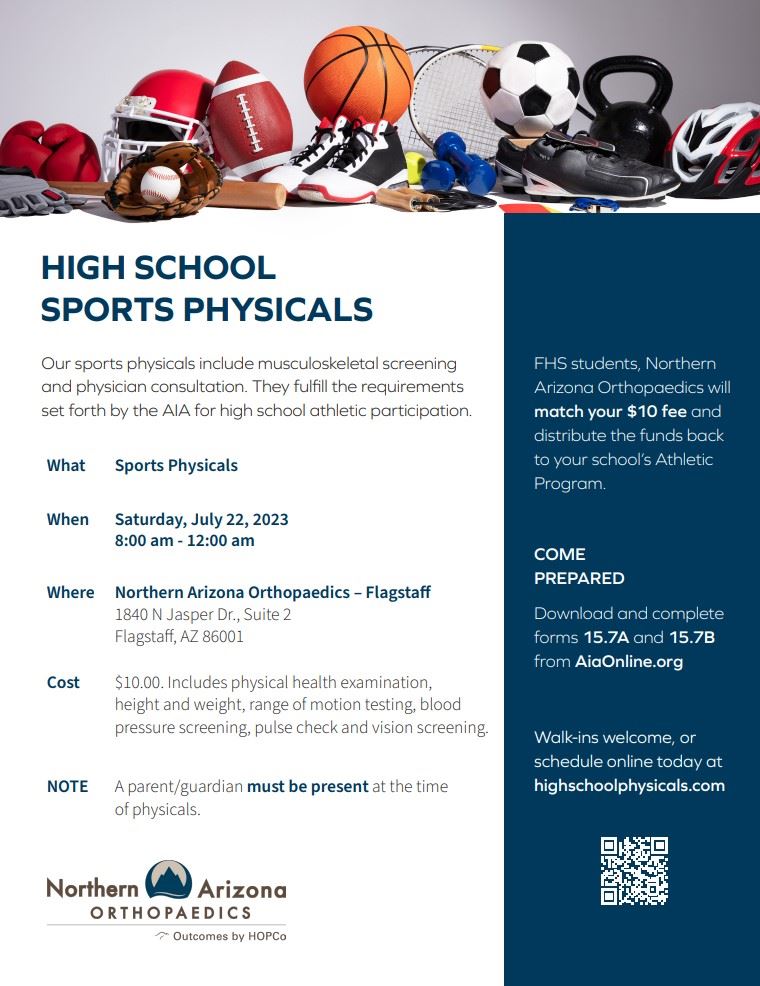 NAO Sports Physicals 7/22 8a-12a