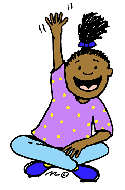 girl raising hand